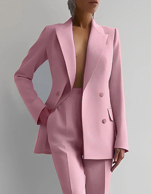 Elegantes Blazer & Hosen Set Für Damen