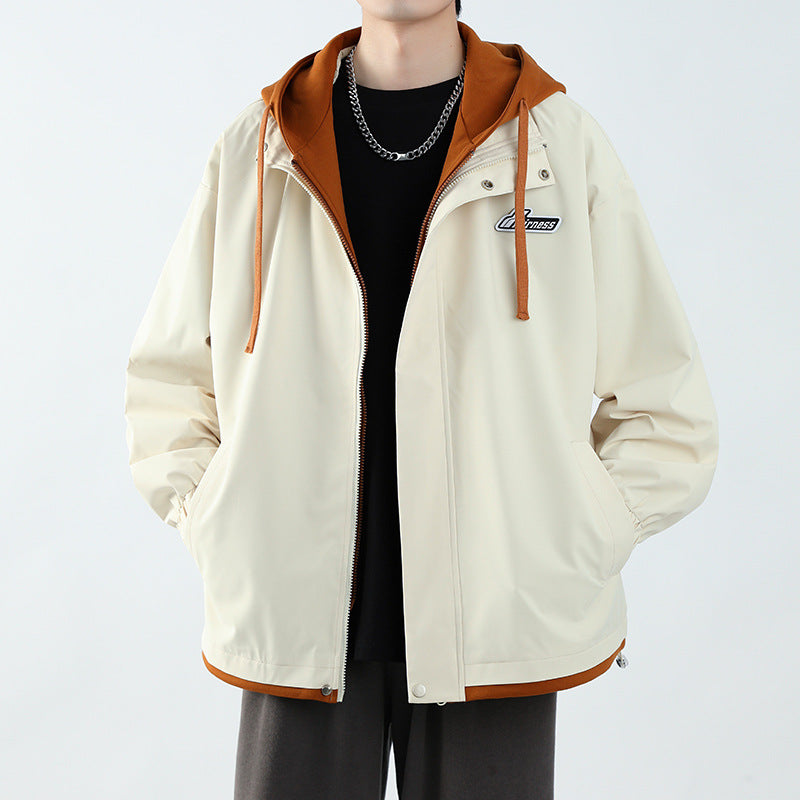 Herren Übergangsjacke mit Hoodie und praktischen Taschen Aliams