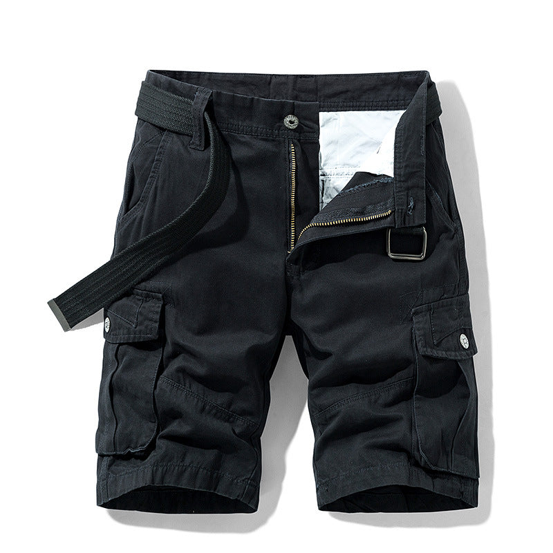 Herren Cargo-Shorts mit multifunktionalen Taschen und verstellbarem Bund Aliams