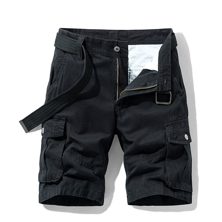 Herren Cargo-Shorts mit multifunktionalen Taschen und verstellbarem Bund Aliams