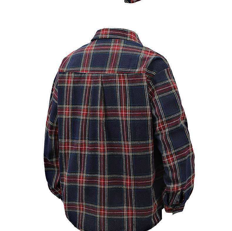 Herren Flanellhemd mit kariertem Design und aufgesetzter Brusttasche Aliams