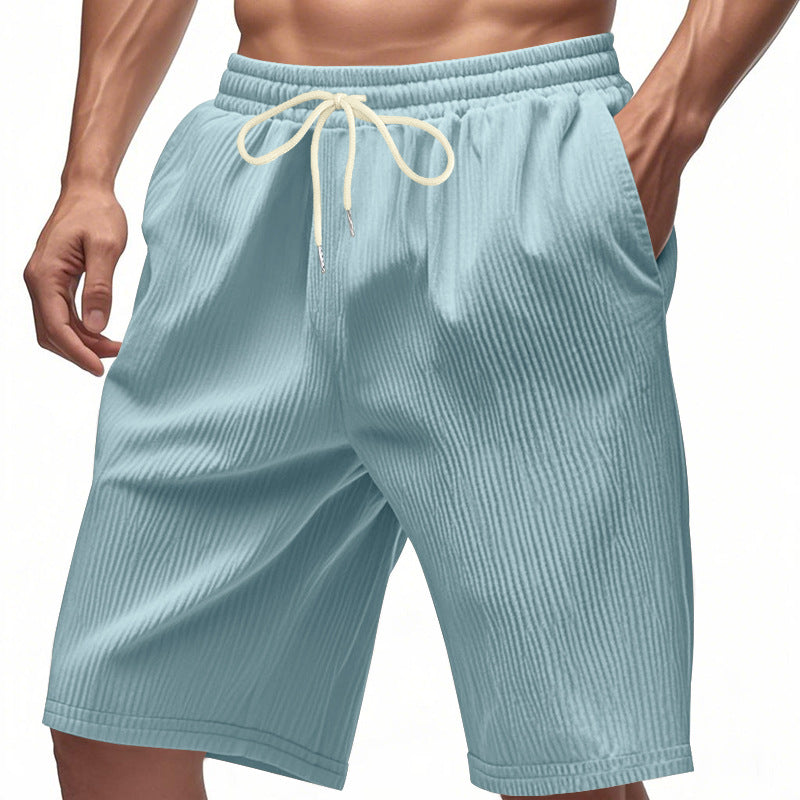 Herren Freizeit Shorts mit elastischem Bund und seitlichen Taschen Aliams