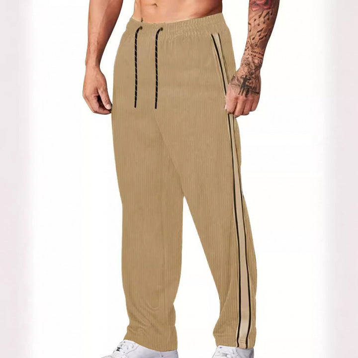 Herren Sportliche Freizeithose mit seitlichen Streifen Aliams