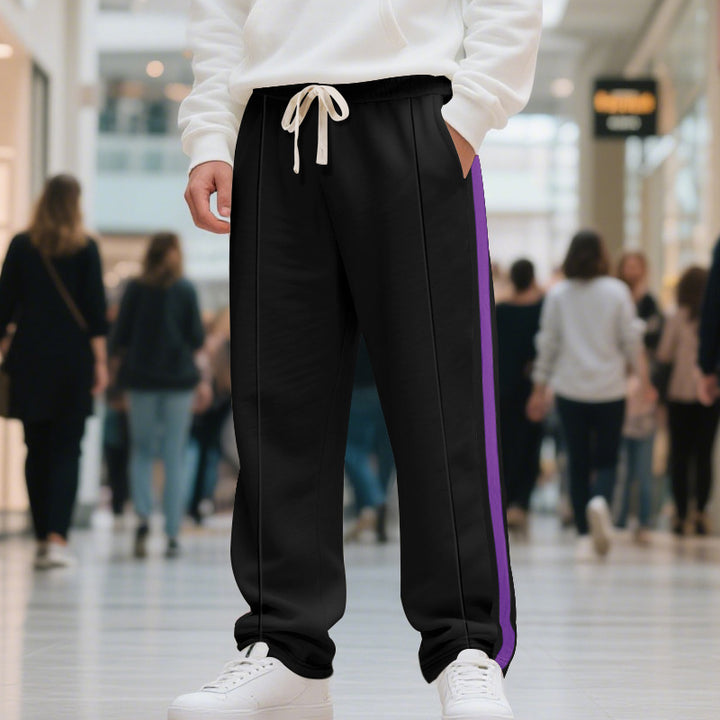 Herren Sportliche Sweatpants mit seitlichen Kontraststreifen Aliams