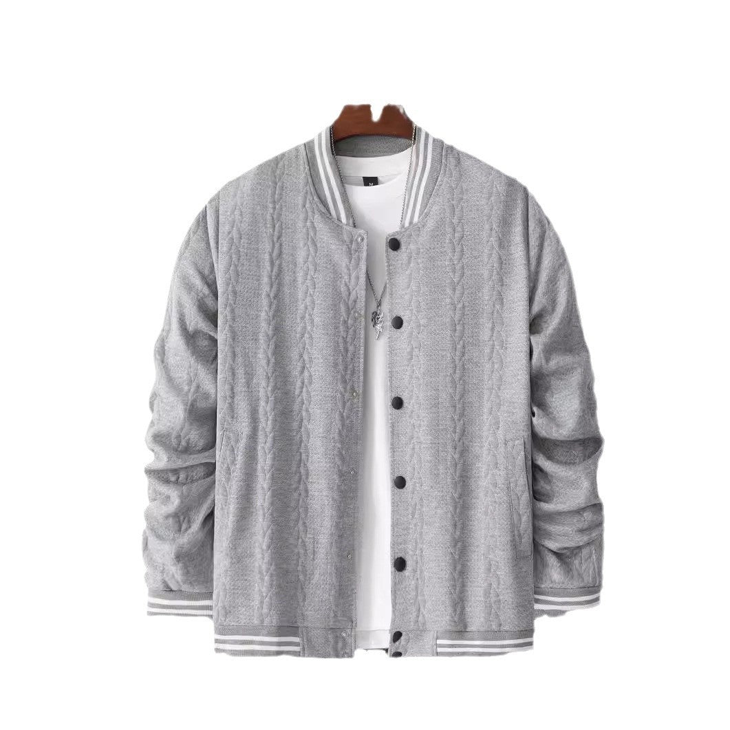 Herren Collegejacke mit klassischem Schnitt und modernen Streifen Aliams