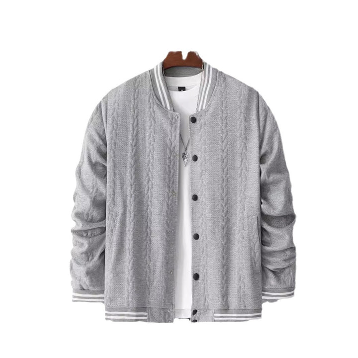 Herren Collegejacke mit klassischem Schnitt und modernen Streifen Aliams