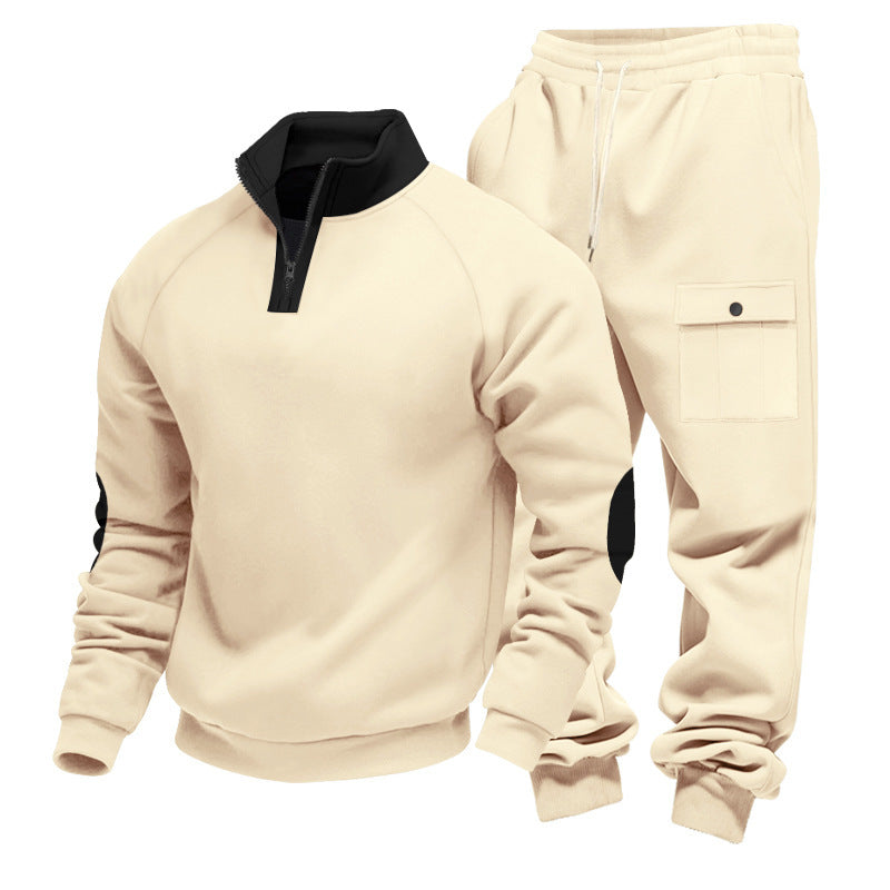 Herren sportliches Funktionsanzug mit Stehkragen Aliams