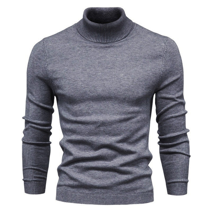 Herren eleganter Rollkragenpullover aus feinem Strick Aliams