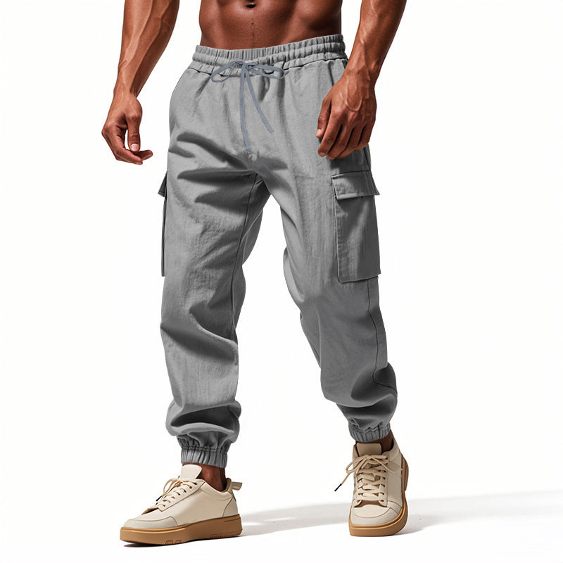 Herren Cargo-Jogginghose mit elastischem Bund und praktischen Seitentaschen Aliams