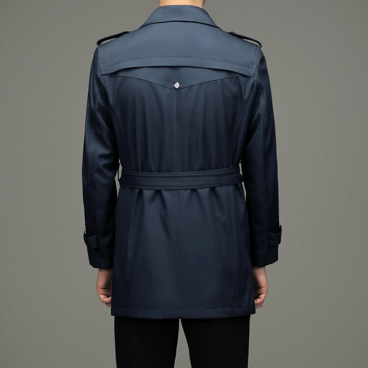 Herren eleganter Trenchcoat mit modischen Details Aliams