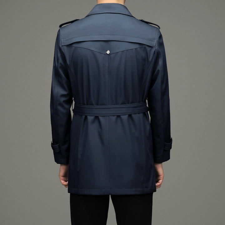 Herren eleganter Trenchcoat mit modischen Details Aliams