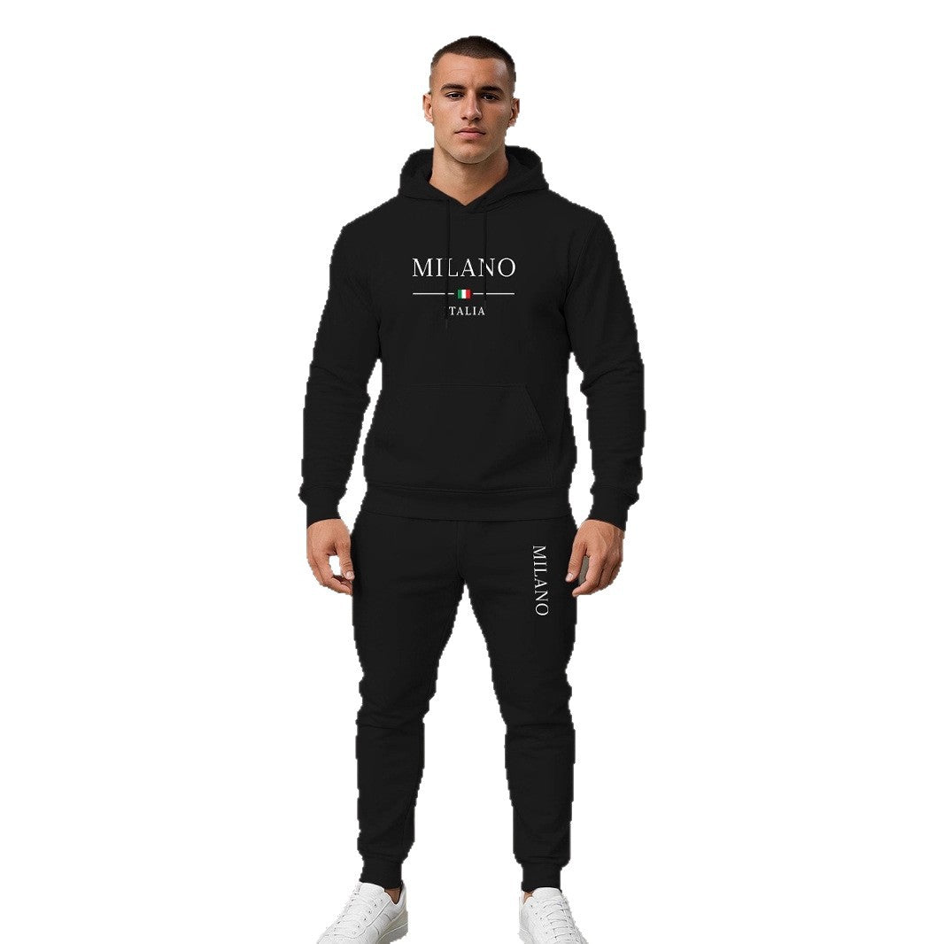 Herren Sportlicher Hoodie und Jogginghose Set Aliams