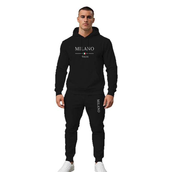 Herren Sportlicher Hoodie und Jogginghose Set Aliams