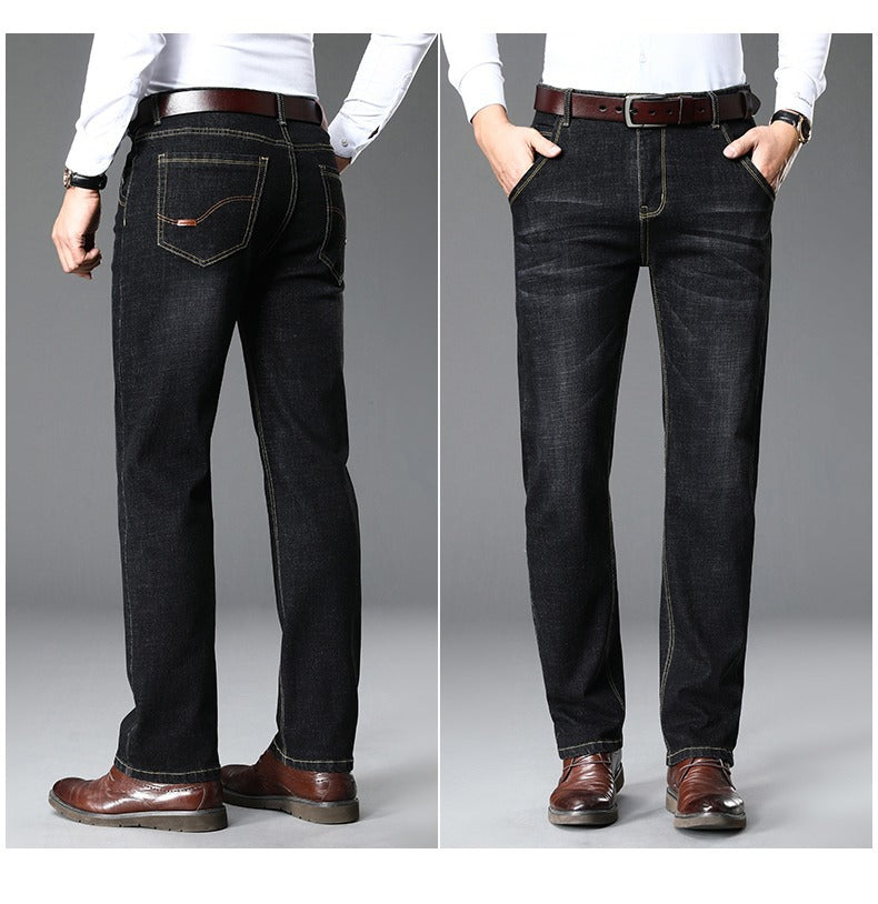 Herren klassische Jeans im lässigen Business-Stil mit besonders bequemer Passform Aliams