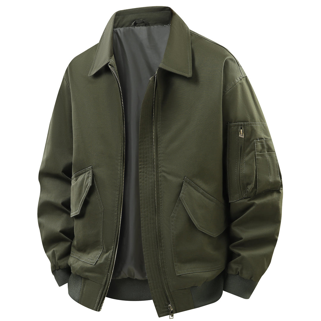 Herren Utility-Jacke mit praktischen Taschen und strapazierfähigem Material Aliams