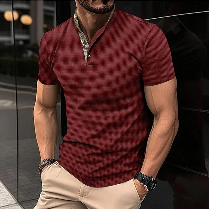 Herren Kurzarm Poloshirt mit hochwertigem Kragen Aliams