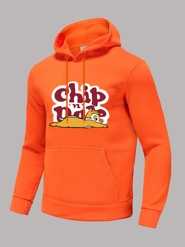 Herren Freizeit Hoodie mit auffälligem Cartoon-Motiv Aliams