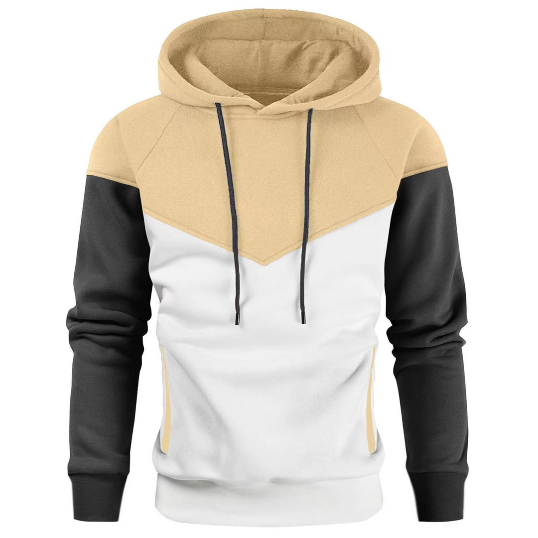 Herren Sportlicher Kapuzenpullover mit Farbblock-Design Aliams
