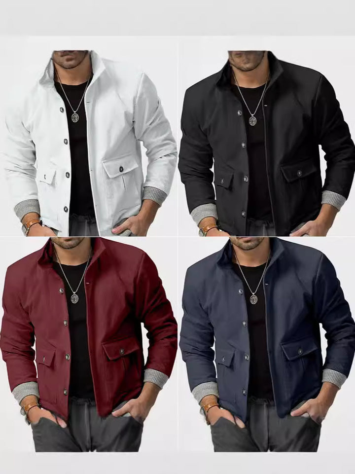 Herren Cordjacke mit lässigem Schnitt und praktischen Taschen Aliams