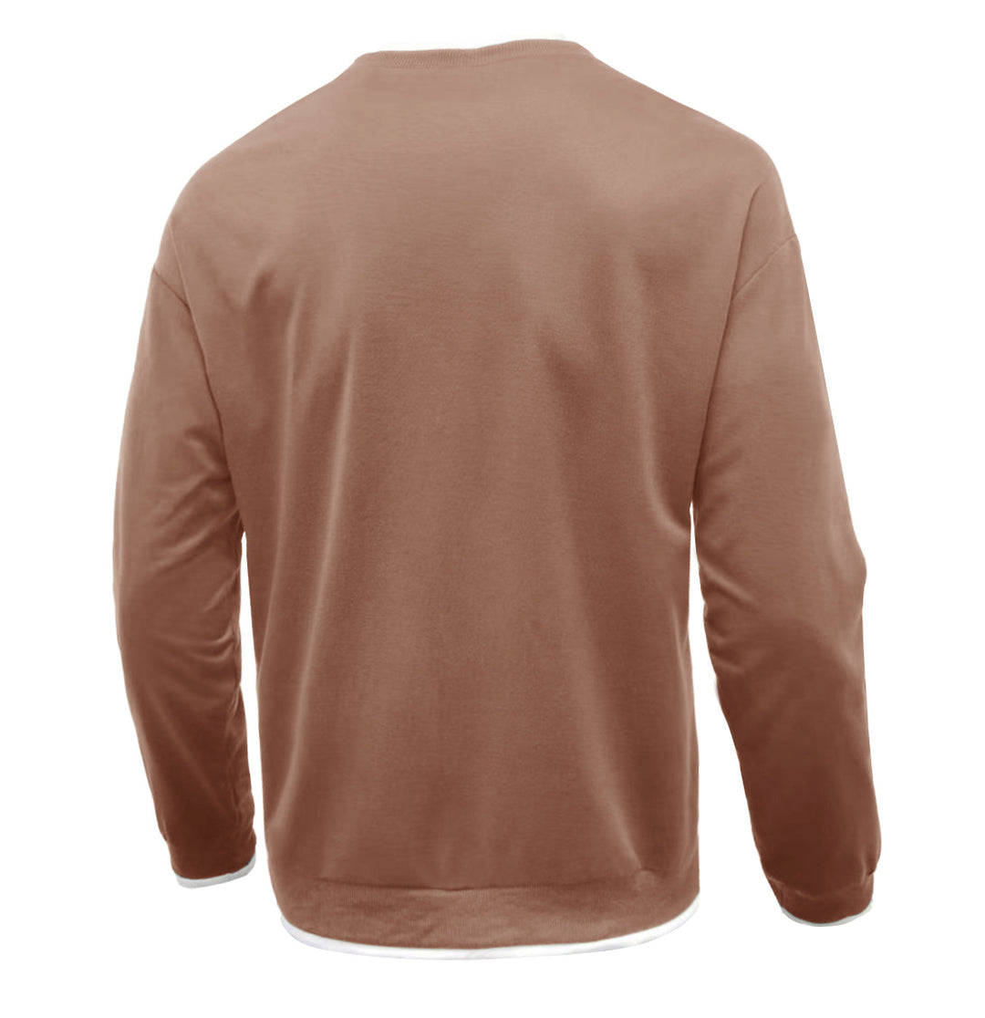 Herren Komfortabler Langarm-Sweater Aliams