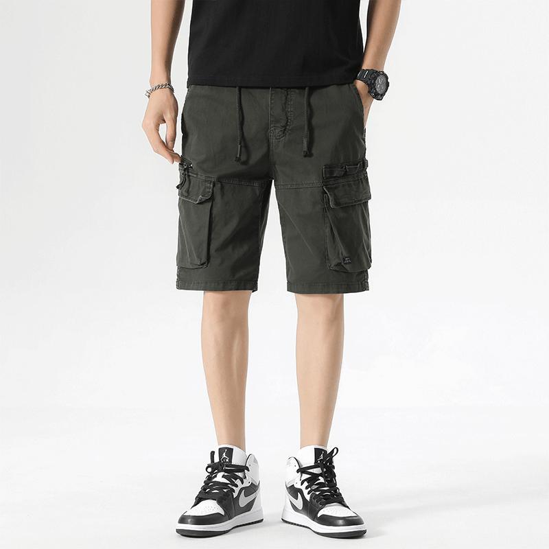 Herren Cargoshorts mit praktischen Taschen und elastischem Bund Aliams