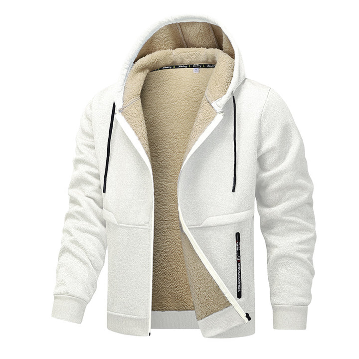 Herren warme Fleecejacke mit funktionalem Schnitt Aliams