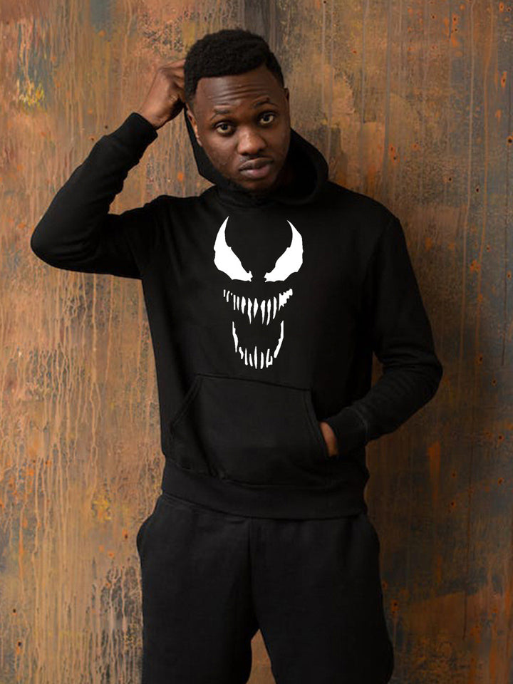 Herren Kapuzenpullover mit auffälligem Monster-Print Aliams