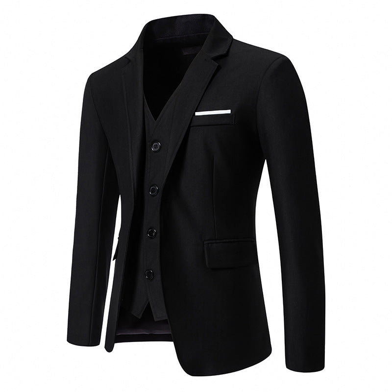 Herren elegant ausgestattetes Anzugset mit Blazer, Weste und Hose Aliams
