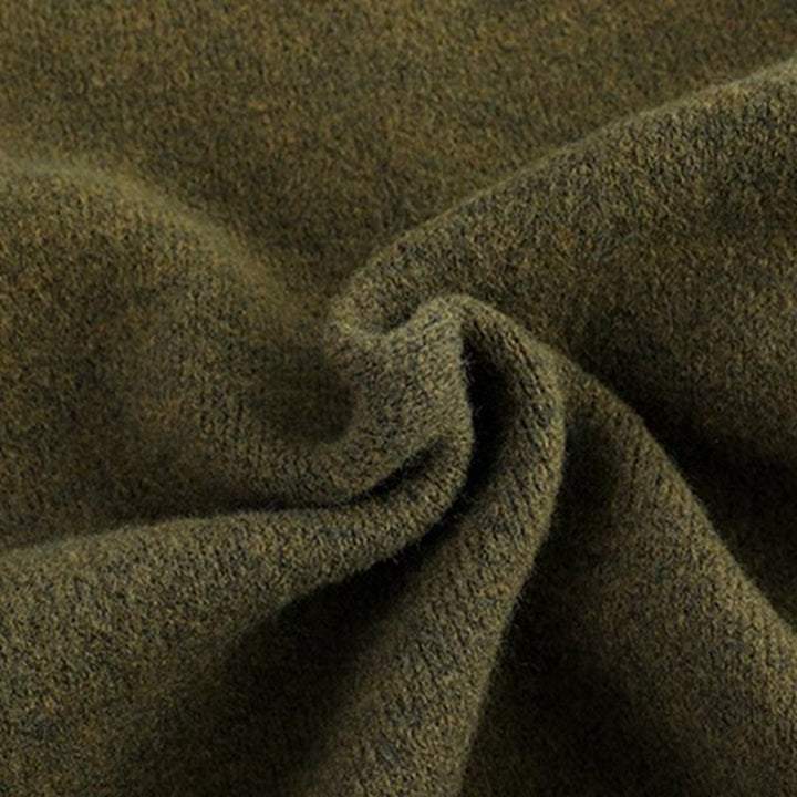 Herren komfortabler Strickcardigan mit Druckknopfverschluss und seitlichen Taschen Aliams