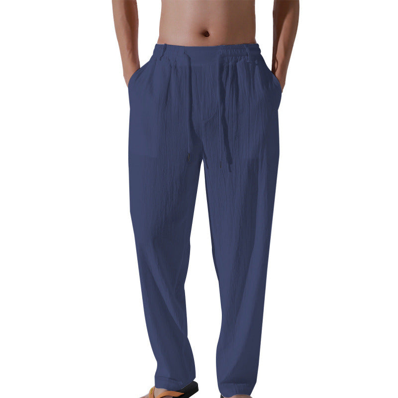 Herren Bequeme Strandhose mit elastischem Bund und lockerer Passform Aliams