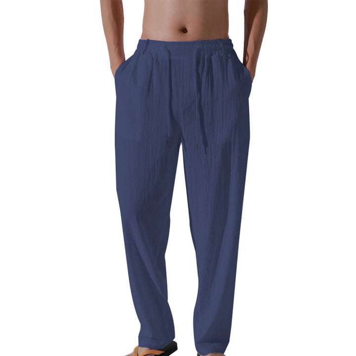 Herren Bequeme Strandhose mit elastischem Bund und lockerer Passform Aliams