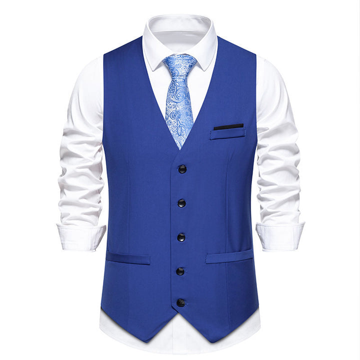 Herren elegante Anzugweste mit feiner Struktur und hochwertigem Material Aliams