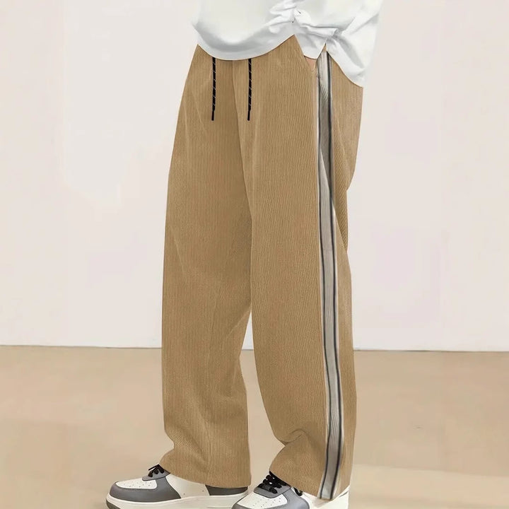 Herren komfortable Freizeithose mit seitlichem Streifen Aliams