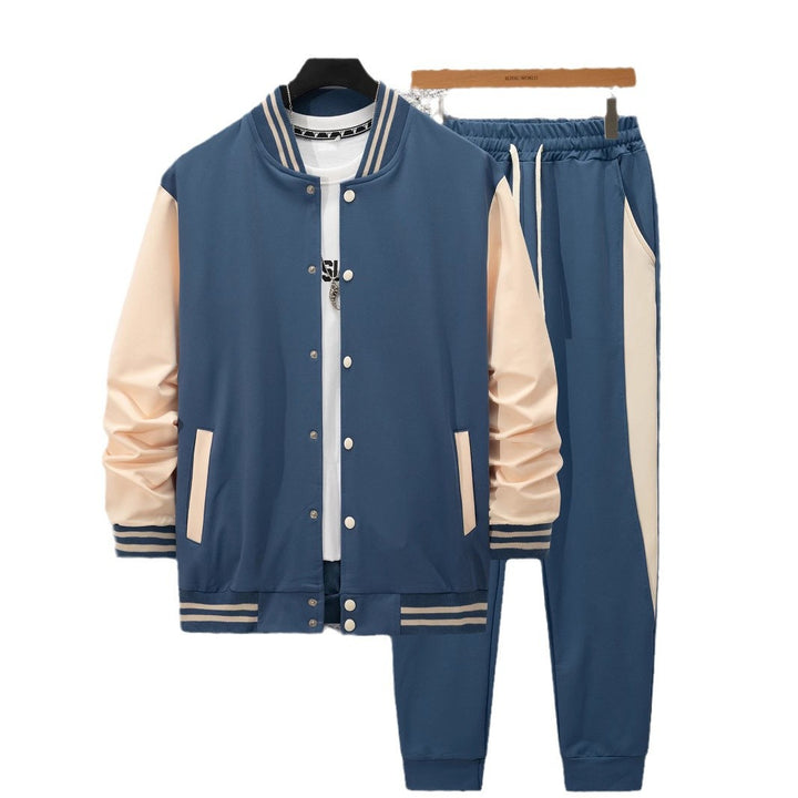 Herren Sportliches Freizeitanzug-Set mit modernen Kontrastelementen Aliams