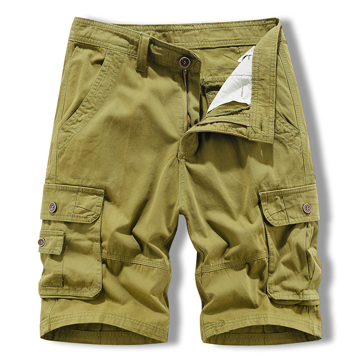 Herren Cargo-Shorts im lässigen Design mit multifunktionalen Taschen Aliams