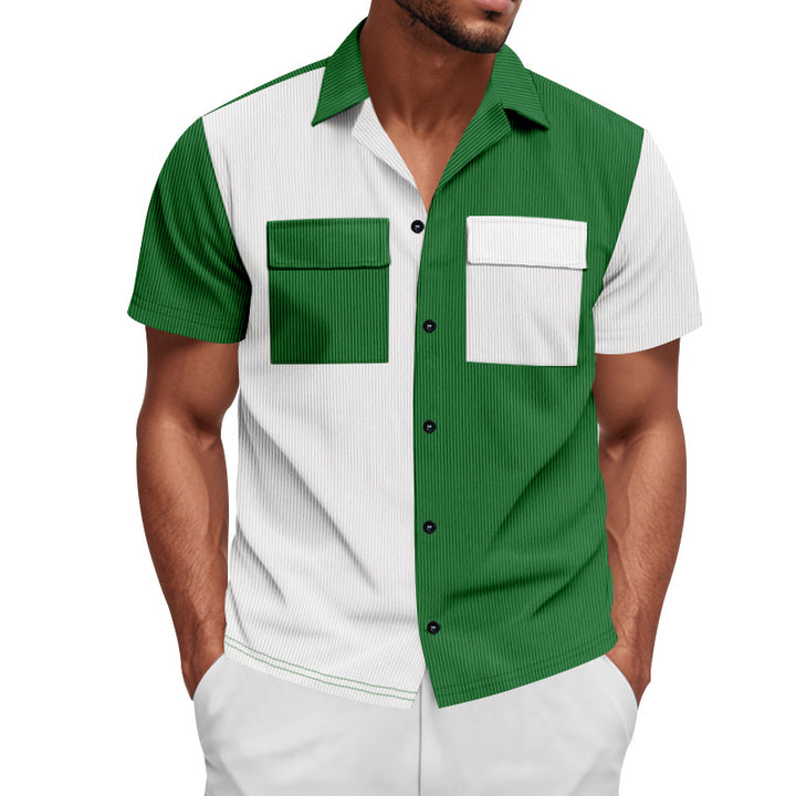 Herren Kurzarm Hemd Aliams