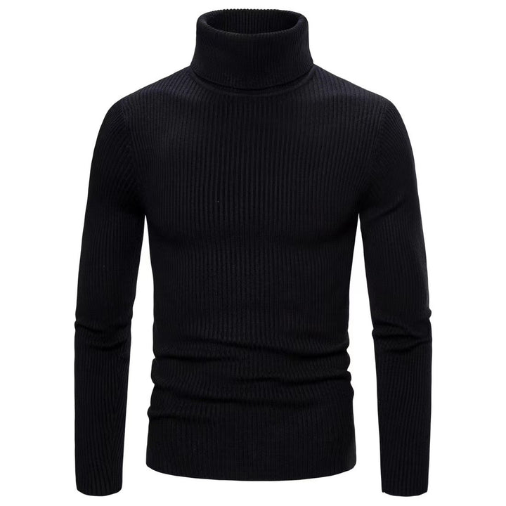 Herren hochwertiger Rollkragenpullover aus feinem Rippstrick Aliams