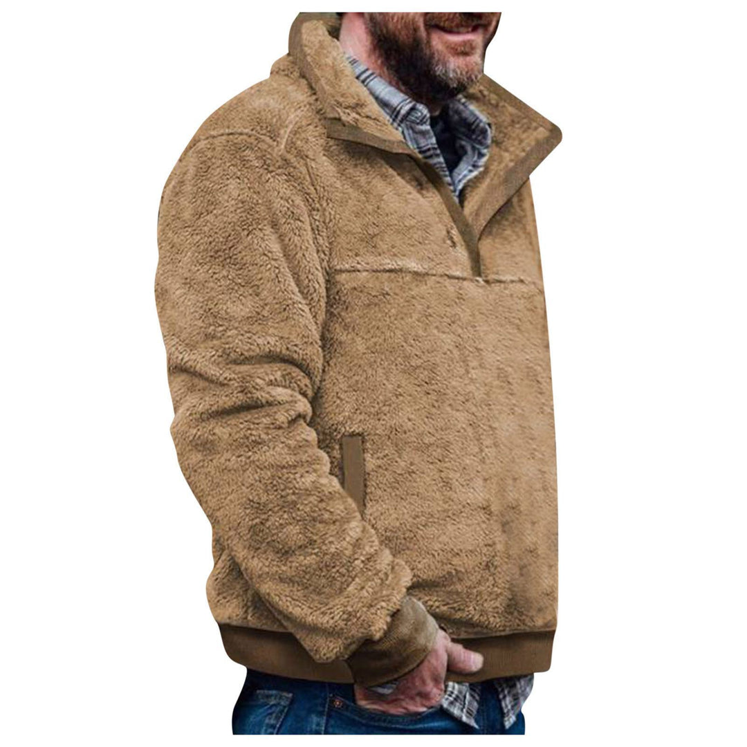 Herren Pulloverjacke mit farbenfrohem, geometrischem Design und praktischer Brusttasche Aliams