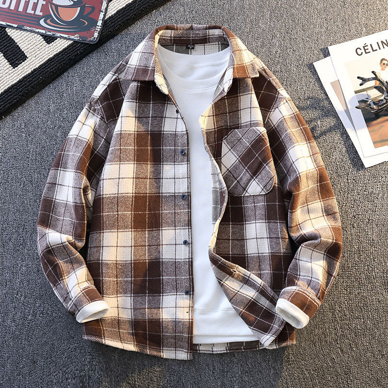 Herren Flanell Hemdjacke im zeitlosen Karomuster Aliams