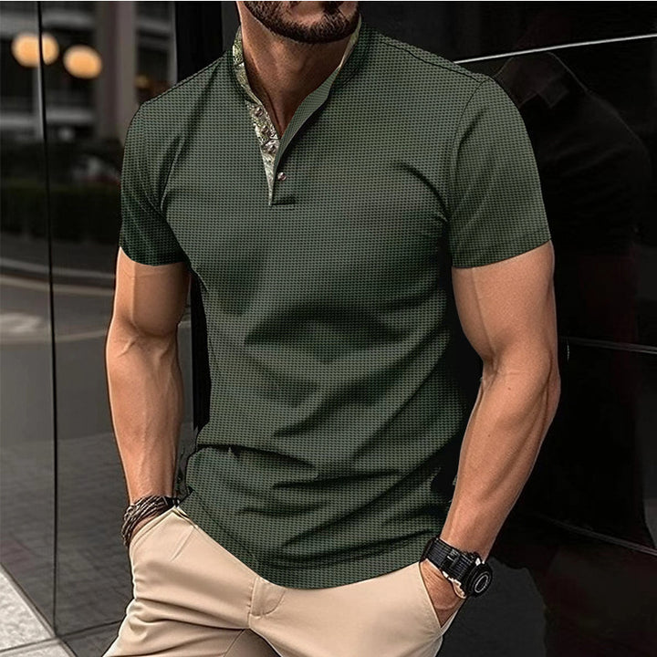 Herren Kurzarm Poloshirt mit hochwertigem Kragen Aliams