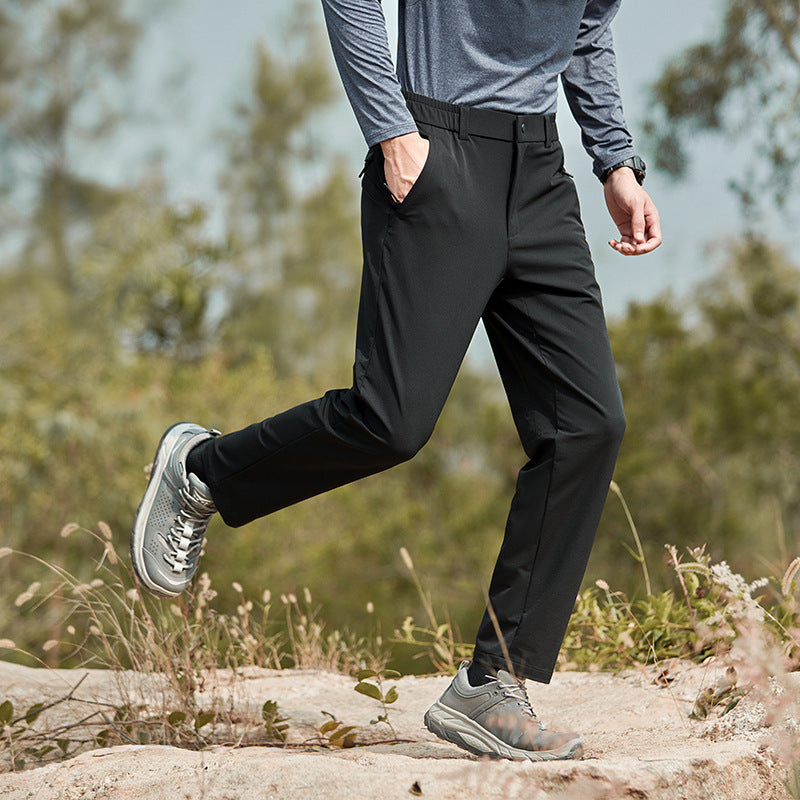 Herren funktionale Sommerhose mit elastischem Bund und praktischen Seitentaschen Aliams