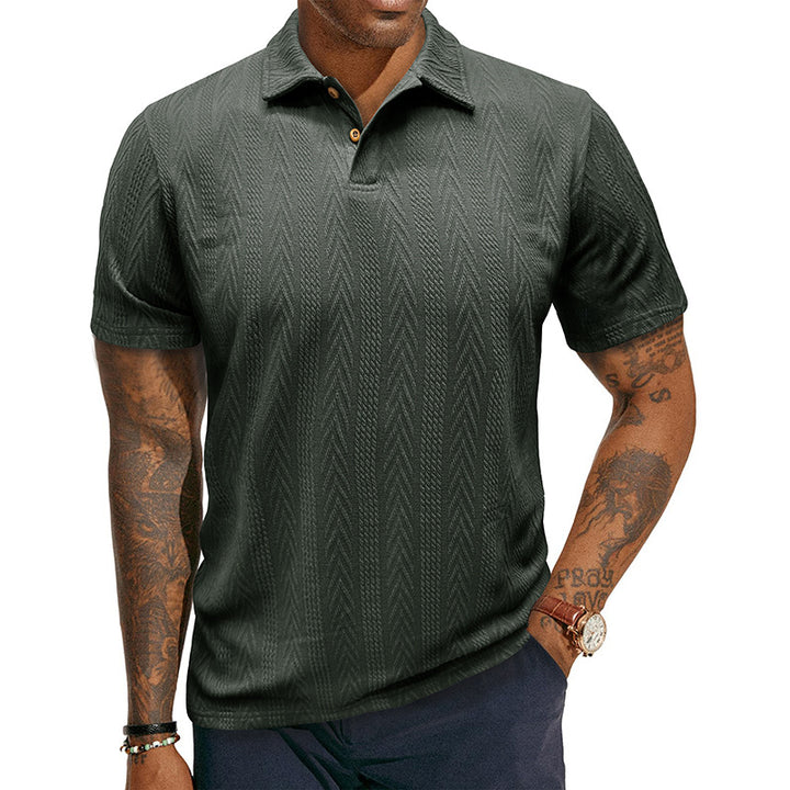 Herren Poloshirt mit strukturiertem Design Aliams