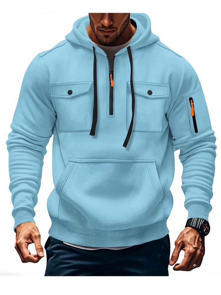 Herren Funktions Hoodie mit praktischen Taschen Aliams