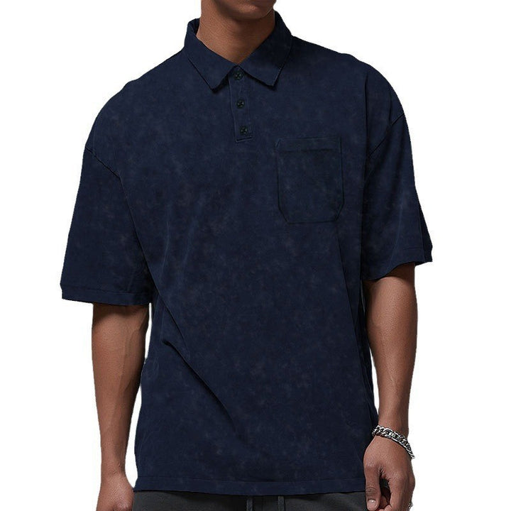 Herren Poloshirt mit strukturiertem Design und praktischer Brusttasche Aliams