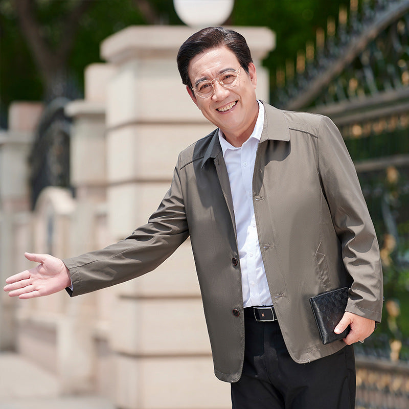 Herren Freizeitjacke mit innovativem Schnitt und praktischen Knopfdetails Aliams