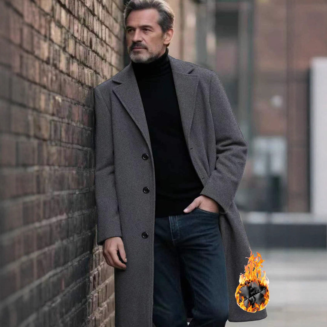 Herren eleganter Wollmantel Aliams