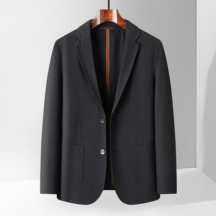 Herren elegante Blazerjacke mit feinen Streifen Aliams