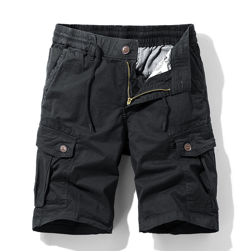 Herren Cargo-Shorts mit elastischem Bund und praktischen Seitentaschen Aliams
