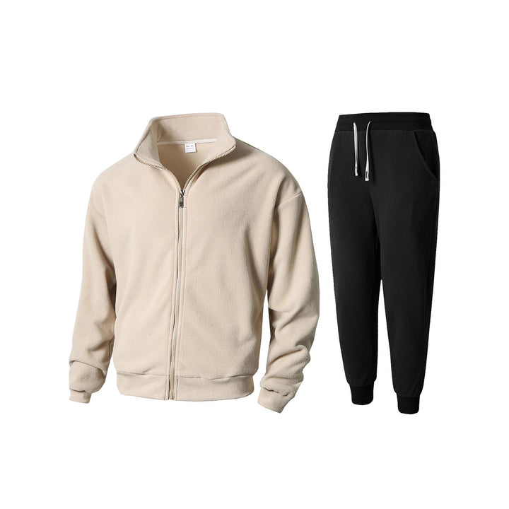Herren Fleecejacke und Jogginghose Set Aliams