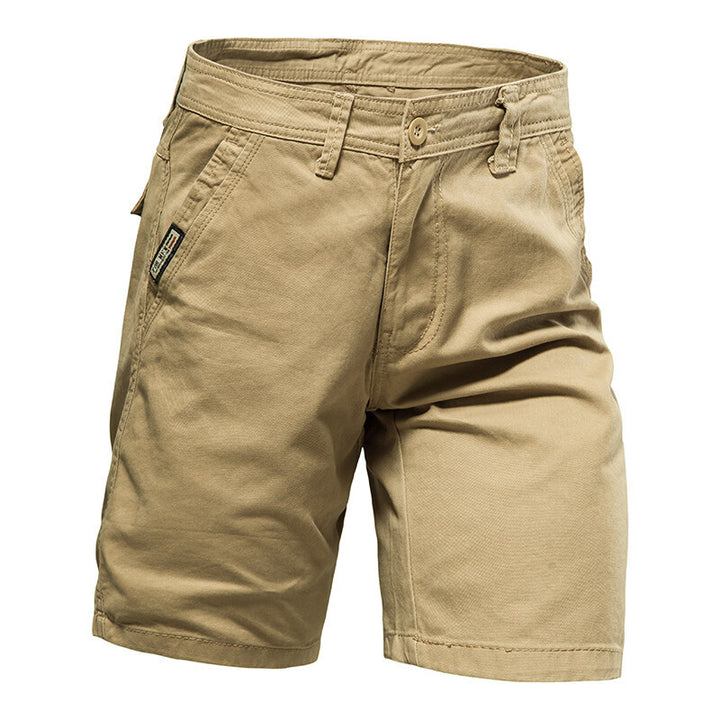 Herren elegante Baumwoll-Shorts mit praktischen Taschen Aliams